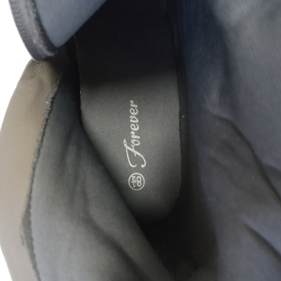 Faux Suede Ankle Boots Slight Heeled Zippered Gray - Picture 8 of 9